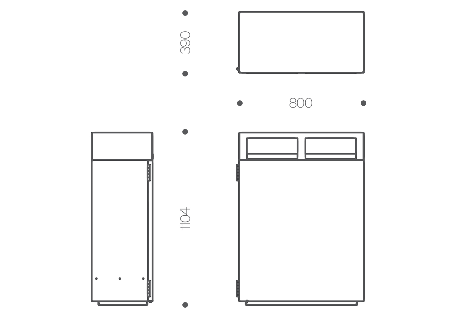 s45R2 Litter Bin